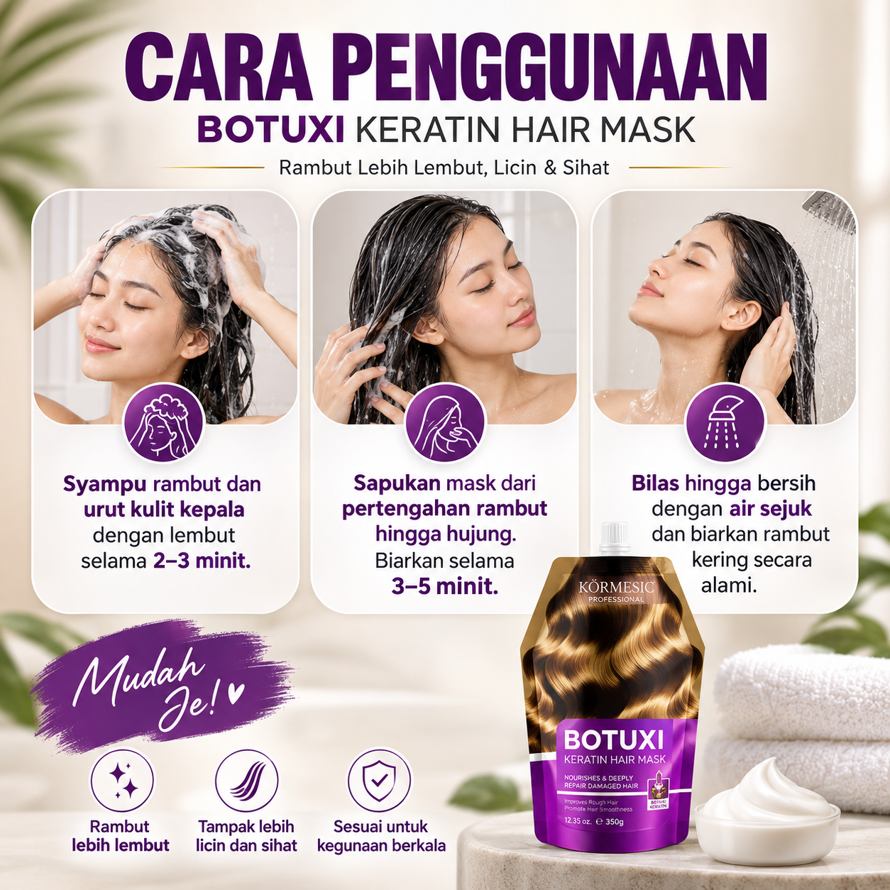 Cara Penggunaan Hair Mask